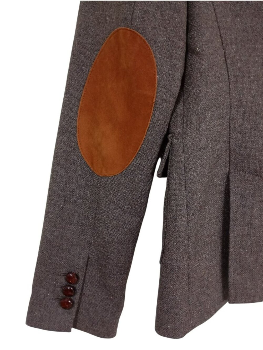 Banana Republic Womens Wool Blend Brown Blazer Jacket Size 6 Stretch Two-Button - Picture 9 of 11